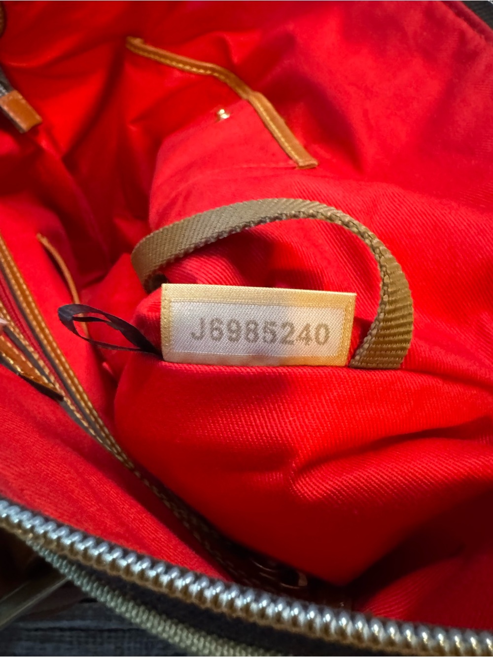 Dooney & Bourke Tan Canvas Satchel with Brown Leather Handles - Picture 13 of 15